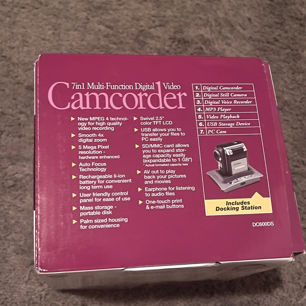 7 In One Multi Functional Digital Video Camcorder - Picture 5 of 5